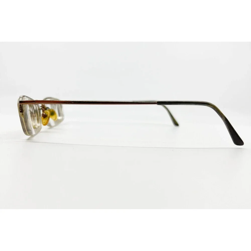 Kirkland Signature Smith Eyeglasses Unisex Brown Oval Semi-Rimless 48-19-140